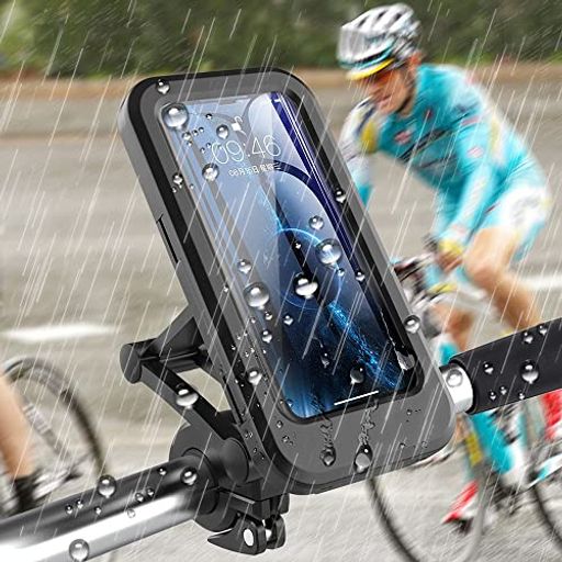 nacyvcos自転車スマホホルダー防水マグネットバイクスマホホルダー防水ケーススマートフォンホルダー振..