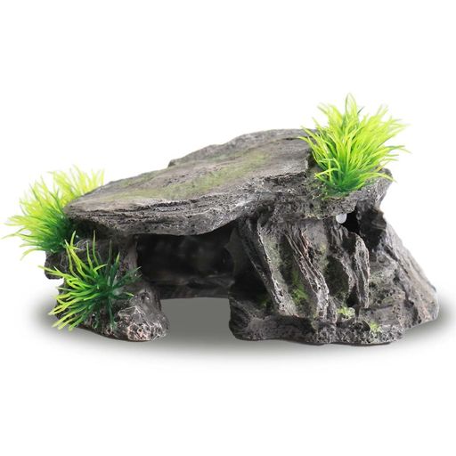 このアクアリウムオブジェは高品質の樹脂素材で作られており、丈夫で耐久性があり、水槽の中にしっかりと立てることができます。サイズは5.75 x 8.5 x 7.5cmです。 神秘的な洞窟の形を作り、ペットがリラックスして遊んだり、卵を産んだりする場所を提供します。 魚、金魚、熱帯魚、青魚、エビ、馬の隠れ家として使用するのに適しており、快適で簡単な生息地を提供し、ストレスを和らげることができます。 高度にシミュレートされた水生植物と岩の洞窟の組み合わせで設計されており、岩の質感を強調し、生きているような雰囲気を作り出し、水槽にユニークな視覚効果を加えます。 淡水でも海水でも使用できます。 整理が簡単。 きれいな水で簡単に洗えます。 水槽としてだけでなく、多くのモダンなホームデコレーションに相乗効果もあります。