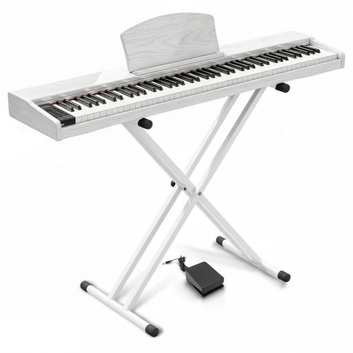 【独自音源改良】Longeyeが独自に開発した低圧縮サンプル処理と PianoTone Deep Tuning 技術により、一般的なDream音源を超える高品位なサウンドを実現。音の劣化や歪みを大幅に抑制し、高音域はより透明感、中低音域はより深みのある音色へと調整され、豊かな表現力とリアルなダイナミクスを実現しています。 【Longeyeの高評価スタンドと一体梱包設計】別送の心配がなく、開封後すぐに組み立て・設置できます。スタンドは安定性に優れ、7段階の高さ調整に対応。演奏スタイルや設置環境に合わせて最適なポジションに調整可能です。さらに、分かりやすい設置ガイド付きなので、初めての方でも安心してスムーズに組み立てられます。 【高級木製ボディx高音質ステレオシステム】厳選された高級木材を使用したキャビネットは、上質で洗練された外観とともに、優れた音響特性を実現。内蔵の高出力ステレオスピーカーにより、クリアで厚みのあるサウンドが空間全体に広がり、リアルで臨場感あふれる演奏体験を提供します。 【日本語表記パネル&amp;セミウェイト鍵盤】シンプルで分かりやすい日本語表記パネルにより、各機能を直感的に操作可能。