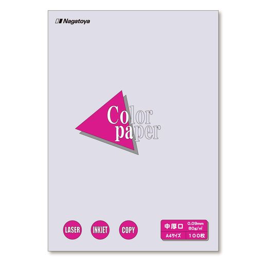 長門屋商店 カラーペーパー ナ-3214 A4中厚口 100枚 フジ