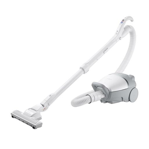 軽量・コンパクト設計2.7kg(本体質量)で持ち運びがラクラク。 軽くて小さいのに吸込仕事率600Wの強烈パワーを発揮。 空気の力でじゅうたん上のごみもかき上げる「パワフルエアーヘッド」搭載。 手もとの操作でヘッドが左右90度曲がって手軽にお掃除。[クルッとヘッド] ヘッドが浮かずに家具の下の奥までお掃除できる。 [ぺタリンコ構造]