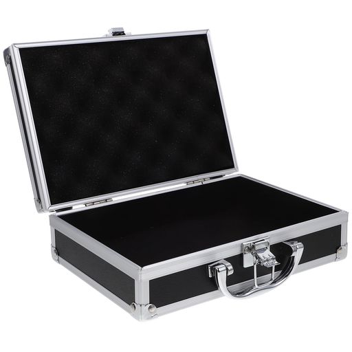 POPETPOP アルミ製ツールボックス 23x23x23Cm 多機能 ハードキャリングケース ジュ...