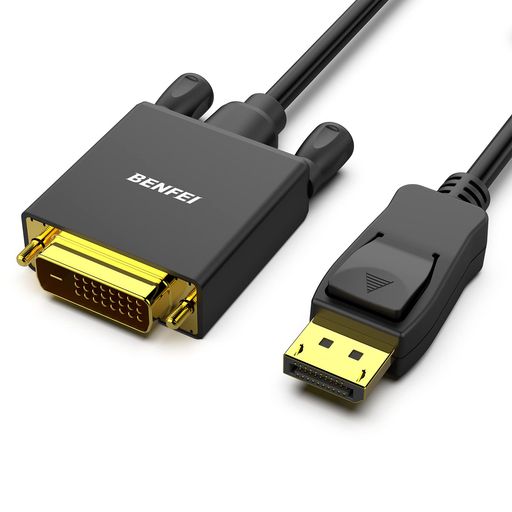 BENFEI DisplayPort to DVI 1.8m ケーブル 1080P@60Hz オス - オス金メッキコードケーブル Lenovo、Dell、HP およびその他のブランド用