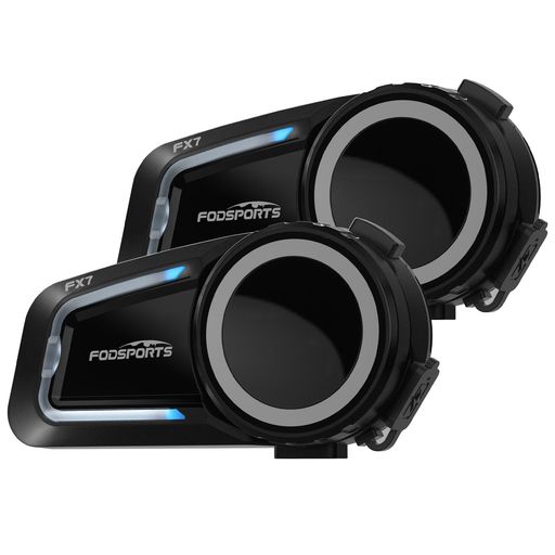 FODSPORTSバイクインカムFX7メッシュ通信インカムデュアルチップ音楽聴きながら通話8人同時通話HIFI音..