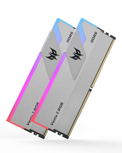 AcerPredatorVestaIIDDR56000MHzデスクトップPC用メモリ32GB(16GBx2枚)CL32RGB(発光型)シリーズ(PC5-48000)IntelXPM3.0準拠AMDEXPOメモリキット