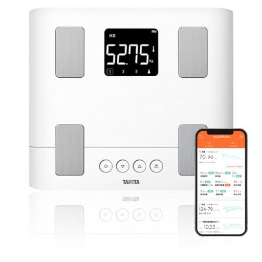 タニタ体重計体組成計スマホ連動50g単位バックライトBC-332LWHホワイト子供の成長を見守る