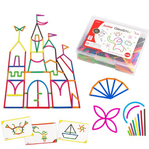 EdxEducationGeoStix2D組み立ておもちゃ|知育玩具|5歳以上向け|200個セット