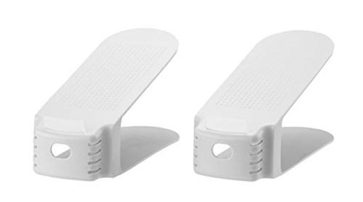 ライクイット(like-it)靴収納省スペース収納量2倍くつホルダーワイド2P約幅10x奥26x高13.5cmホワイト日本製SHW-01スニーカー収納男女兼用