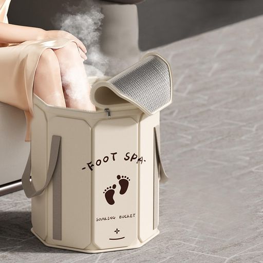 フットバス足湯バケツ折りたたみ足湯バケツ簡易バケツ出張旅行洗濯洗面器自立式超軽量持ち運び防水釣り..
