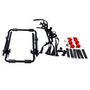 車のトランク自転車ラックキャリア、車のバイクキャリア鉄製の強力なベアリング車のテールバイクラックSUVMPVキャンプ旅行用