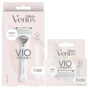 GilletteVenus【まとめ買い】ジレットヴィーナスVIOヘア&スキン女性用カミソリ本体(替刃1個付)+替刃3個付き(替刃4個入)