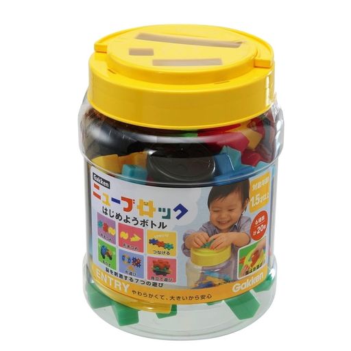 学研Gakkenニューブロックはじめようボトル(対象年齢:1.5歳以上)ブロック6種20パーツ83715