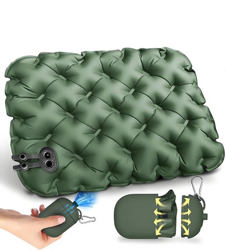 折りたたみマットエアー座布団LOLYYDENSシートエアークッション【2025新しい・収納ケースが空気ポンプ..