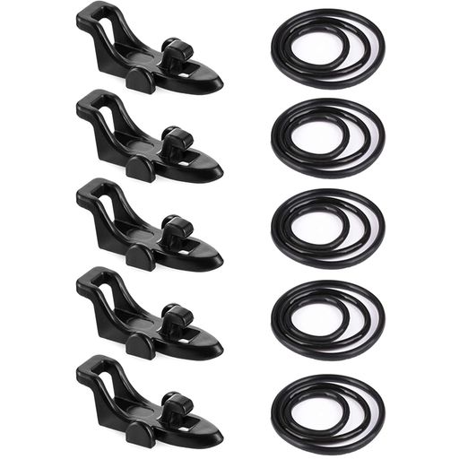 【フックホルダーサイズ】3cm*1.3cm、重さ1g。 【ゴムリング直径】(大)2cm、(中)1.8cm、(小)1.7cm。 【材質】ABS素材、軽量素材で作られており、釣り竿に固定されているため、負担が増えることはありません。 【操作簡単】ホルダーの片側へゴムリングを掛け、ロッドに回して引っ張りもう片側へ掛けて固定する。 【幅広い用途】ルアーフック・エギ・ワームフックなどに幅広く対応。