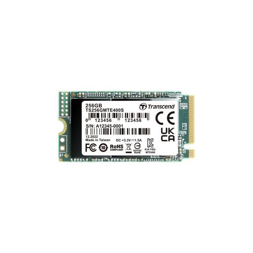 トランセンドジャパン トランセンド 256GB PCIe SSD M.2(2242) NVMe PCIe Gen3x4 M Key TS256GMTE400S