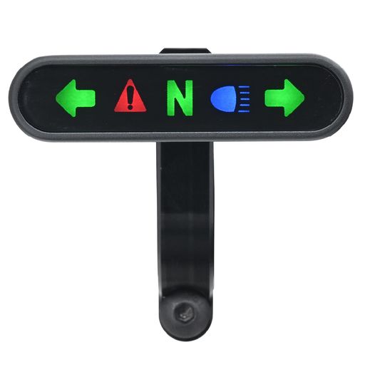 自動車用, outdoor ●LED小型インジケーター / DC12V車用 ●単品のインジケーターを複数取り付する必要がなく配線もスッキリ ●スマートに取り付けできるコンパクトボディ。雨天でも安心の防塵・防水仕様(IP65相当) ●縦、横の装着が選べ、クランプで好きな場所に設置可能 / 適合ハンドル径:Φ22.2、Φ25.4 ●サイズ:横47x縦12x厚み16(mm)