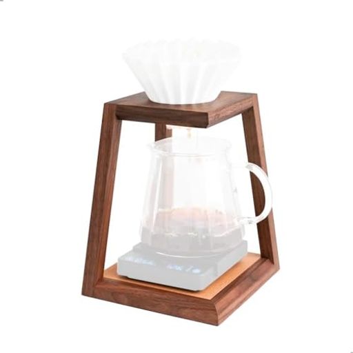 watchget コーヒードリッパースタンド 木製 ドリッパーホルダー コーヒー ドリップ...