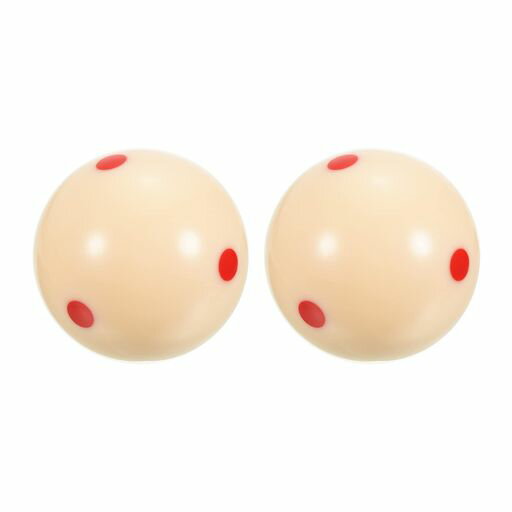 Billiards - PATIKIL57.2mmプールビリヤードキューボール2個プロカップキューボール練習トレーニングビリヤードボールベージュ