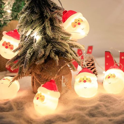 サンタさん飾りledライトクリスマスイルミネーションクリスマスツリー庭イルミネー20電球3m電池式屋内屋外飾り防水パーティー/結婚式/誕生日/庭対応/新年/祝日/学園祭屋外/街路樹装飾装飾