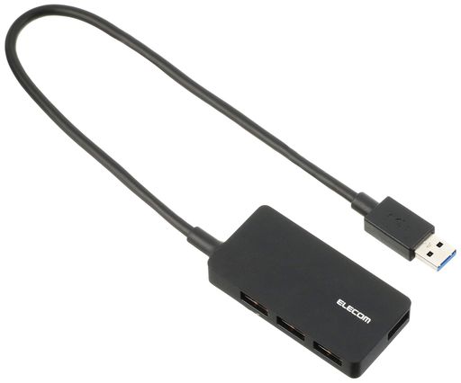 Rakuten - エレコムUSB3.0ハブ4ポートACアダプタ付ブラックU3HS-A420SBK