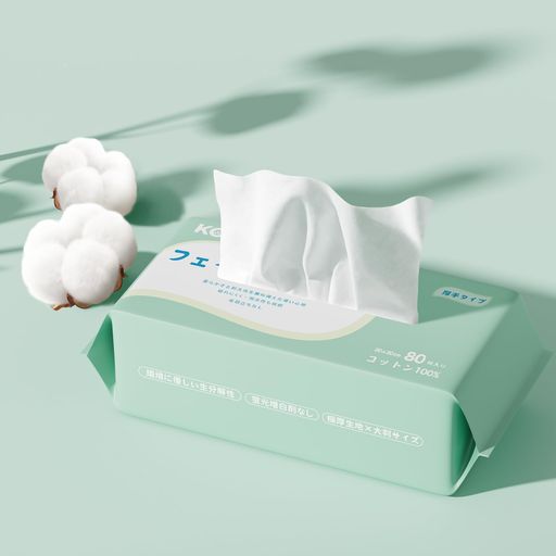 【綿100】天然コットン使い捨てフェイスタオル厚手敏感肌用クレンジングタオルリントフリーフェイスペーパー洗顔タオルクレンジングタオル瞬間吸湿乾湿両用ソフトタッチ(80枚)