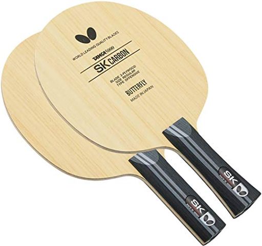 素材:3枚合板 ブレード:157mmx150mmx5.2mm グリップ:100mmx幅24mmx厚34mm ブレード:FL 反発特性:10.5
