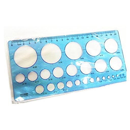 ?製品の名前:学生ルーラ;材質:プラスチック ?色:ブルー;測る:2~40mm; ?定規サイズ:20X10.5cm/8.5"x4.1"(L * W) ?重量:21g ?パッケージの内容:1xテンプレート定規