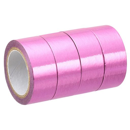 PATIKIL メタリック和紙テープ 15 mm x 5 M 4個 ミラーアートテープ 和紙マスキン...