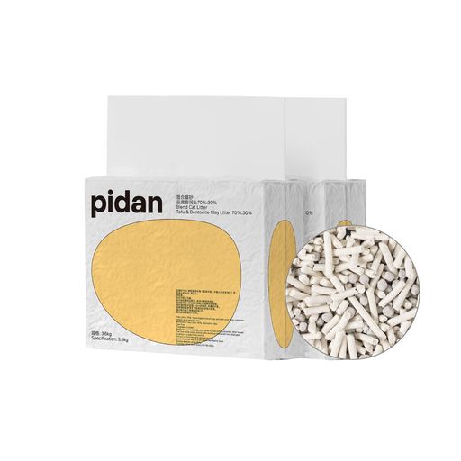 pidan 猫砂 おから 固まる ベントナイトとおから 混ぜる 脱臭 抗菌 真空パック 飛び散らない 天然素材 臭みから解放 (3.6kgx2袋)