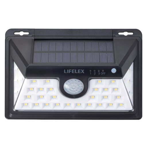 コーナン オリジナル LIFELEX マグネットで取り付けられるソーラーウォールライトW KSWL10-0505 黒