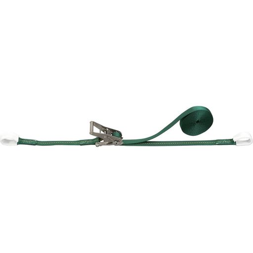 TRUSCO(トラスコ) 強力型ベルト荷締機 SUS金具 25mm幅 300kg アイタイプ GX25S-300R(4.0)