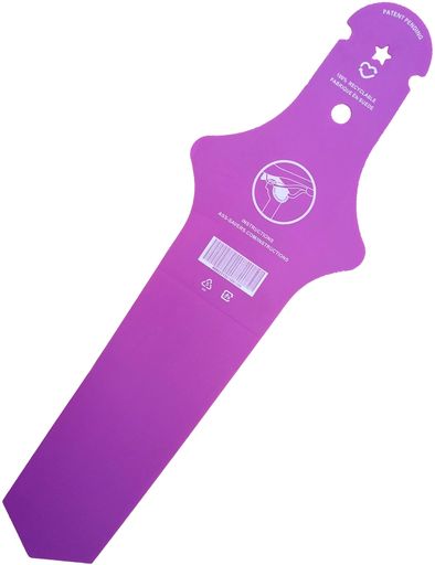 Rakuten - AssSaver泥除け自転車後ショートスタイルクロスバイクフェンダーマウンテンロードデッドフライOVTSPO(パープル)