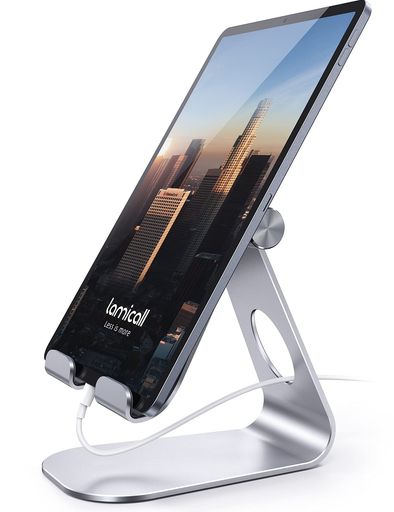 Other - タブレットスタンドアルミホルダー角度調整可能Lomicallstand:卓上縦置きスタンドタブレット置き台デスク台立てる設置aluminiumテレワーク在宅ワークZoom会議ミニエアプロipad10