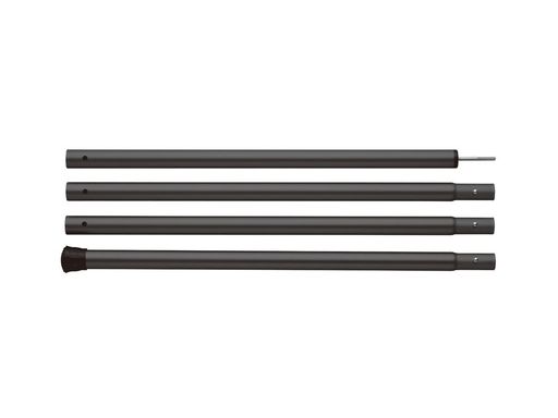 材質:アルミニウム合金(アルマイト加工) サイズφ30mmパイプ(4本継)、240cm 重量:1.1kg