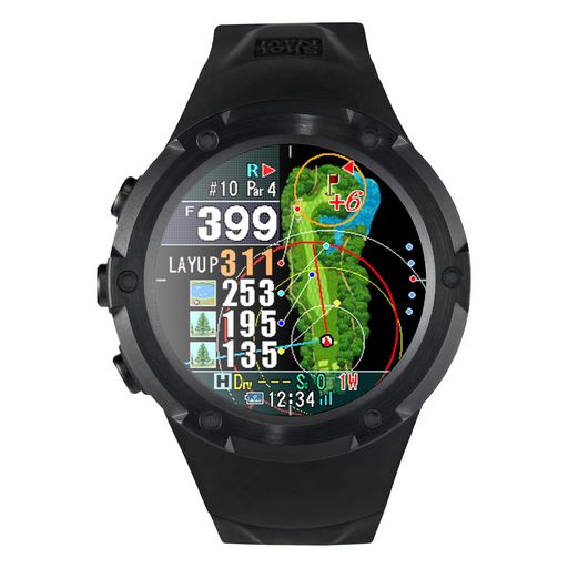 Shot Navi(ショットナビ) Evolve PRO Touch ブラック 1.4インチ大画面カラー液晶 タッチパネル 最新GPSチップ「M10」 自動飛距離計測 高低差目安距離 日本製(国内ISO9001認定工場生産)競技モード搭載