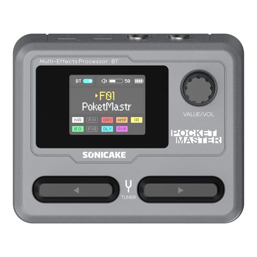 SONICAKE マルチエフェクター ギター/ベースアンプ モデリング IR キャビネット シ...