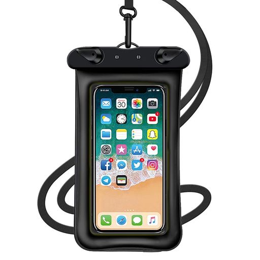 防水ケーススマートフォン用防水バッグスマホ用防水ケース保護密封防水携帯ケースDeear防水カバータッチ可顔認証可6.9インチ以下全機種対応水中/風呂/プール/雨/雪/温泉などに適用ブラ…