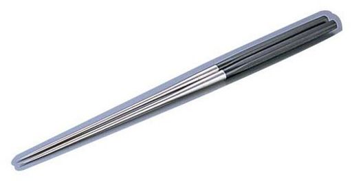 外寸:350mm 製品重量:80g 材質:黒合板・ステンレス 六角柄盛箸 レストラン向け業務用商品