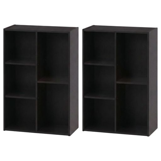 J-kitchens (2入) 収納 ボックス ケース カラーボックス 960 フリー ダークブラウン 新生活 一人暮らし シンプル モダン hitcreations-10326024 HiT Creations パッケージ画像