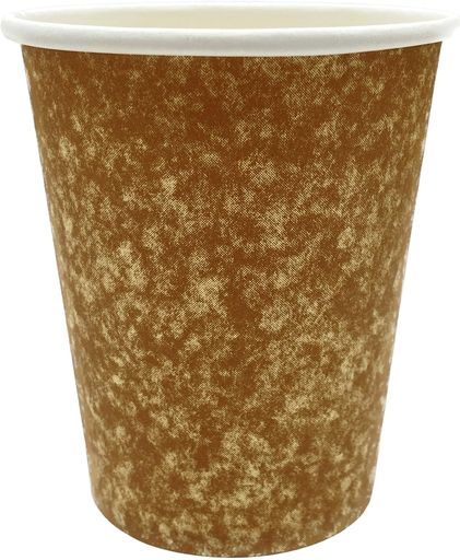 ニッチプラス(Niche Plus) 紙コップ クラフト 280ml 約50個入|クラ単| 9オンス ペーパーカップ 使い捨て 無地 カフェ風|単層タイプ 業務用 ホット・コールド対応 テイクアウト 来客用