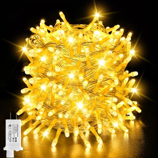 cshare LEDイルミネーションライト ストレート 30M 500球 LEDストリングライト 防水 8点灯パターン 記憶メモリー タイマー機能 複数連結 ワイヤライト キャンプ用 ガーランドライト フェアリー…