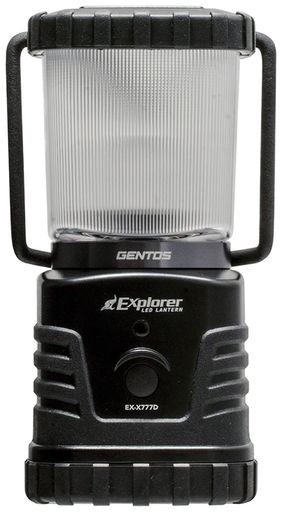 サイズ:約幅102.4x奥行87.3x高さ184.1mm、本体重量:約802g セット内容・付属品:本体、ハンガーフック、使用電池:単1形アルカリ電池x3本(別売り) 明るさ:High/420ルーメン、Eco/170ルーメン 実用点灯:High/34時間、Eco/110時間、キャンドルモード/890時間 機能:2m落下耐久、耐塵・防滴仕様(IP64準拠)、最大照射距離:約25m