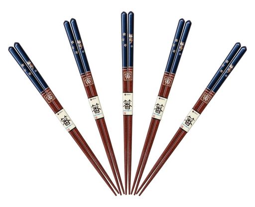 J-kitchens来客の席箸5膳セット木製食洗機対応おもてなし家庭用まとめ買いお箸日本製OM-H-360893