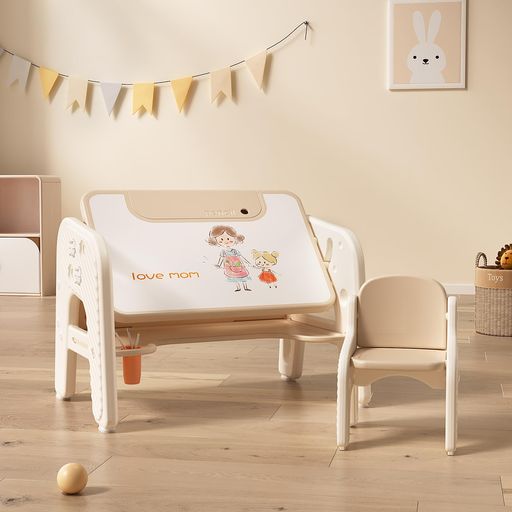 チェア&デスク2点セット 学習机セット 子供用テーブル テーブル キッズデスク チェア 子供机 学習デスク 幼児机 学習机 プレゼント 1~6才