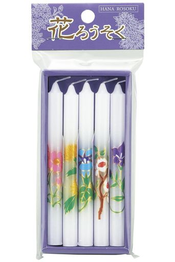 Rakuten - マルエス花ろうそくアソート5本入り