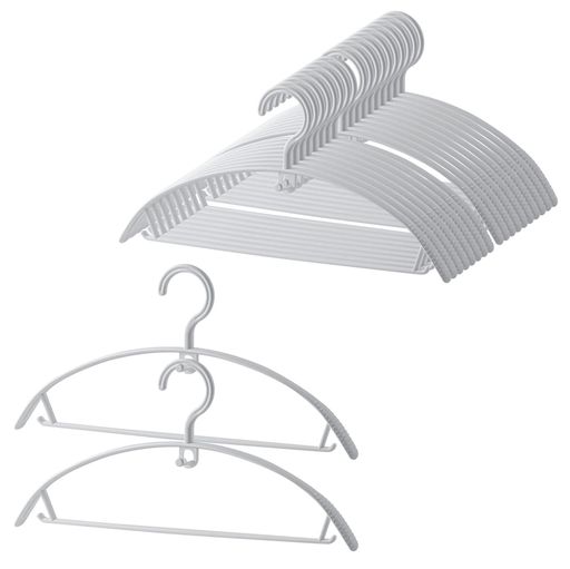 【連結フック付き】ハンガーの上の側面に連結用フックが付いているで、通常のハンガーに比べて、クローゼットにすっきりと収納でき、もっと多くの空間を節約できます。 【緩やかなカーブが肩のラインにフィットし、型崩れしにくい】一般的なハンガーとは異なる丸みを帯びた形状で、洋服の肩部分のシルエットを崩さず、美しい状態を維持したまま掛けられます。 【弾力性、柔軟性が優れ】特殊PP加工で軽くて丈夫さがあるので、強度も抜群です。曲げても変形しないことで、長く使えるのは経済です。強度も抜群です。アウター類であるコートやブルゾン、ジャケットなどもかけられる超耐荷重能力が持ちます。薄くて軽くて丈夫なハンガーです。 【洗濯干しや収納に使える万能ハンガー】ハンガーは水に強いPP製なので、耐水性や耐久性などの特徴が持ちます。乾湿両用タイプで、乾いた衣服を掛けたり、濡れた衣服も掛けることができます。洗濯物用のハンガーとして最適な素材です。バーの両端にはフックがあるので、スカートのストラップなどの固定もできます。