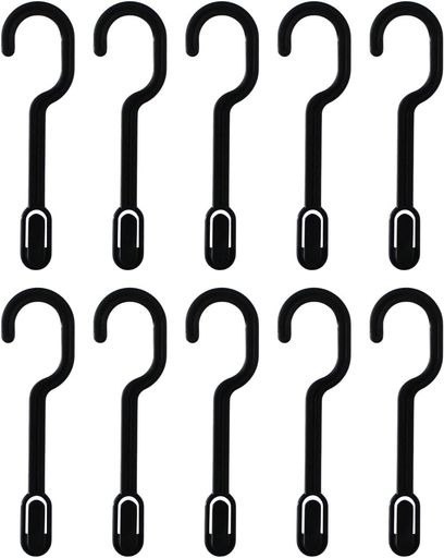 シンコハンガー(Shinkohanger)ハンガー用フックベストラインWスペースフック5本組x2個セットブラック日本製ラックズボンピンチ洗濯タオルスラックスバスタオルネクタイ頑丈かたくずれ防止…