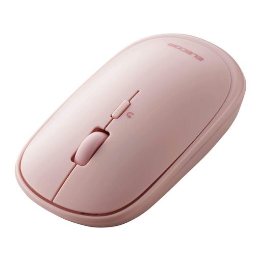エレコム ワイヤレスマウス Bluetooth Slint M-TM10BBPN 薄型 静音 4ボタン プレゼンモード機能付 ポーチ付 Windows Mac Android iOS iPadOS 対応 ピンク
