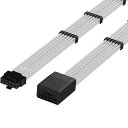 LINKUP-AVA16pinPCIe5.0グラフィックボード電源延長スリーブケーブル(12VHPWR)NVIDIARTX4000用AWG16銀被覆銅高耐熱性テフロンジャケット-30cm