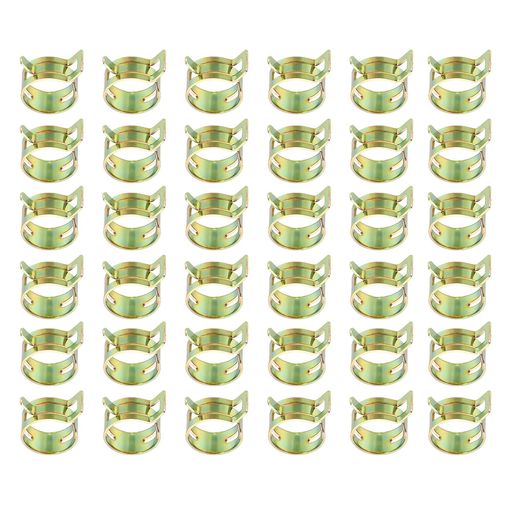 PATIKIL18-21.5mmのODホース用のスプリングバンドホースパイプクランプ50個入りのシリコンバキューム定..